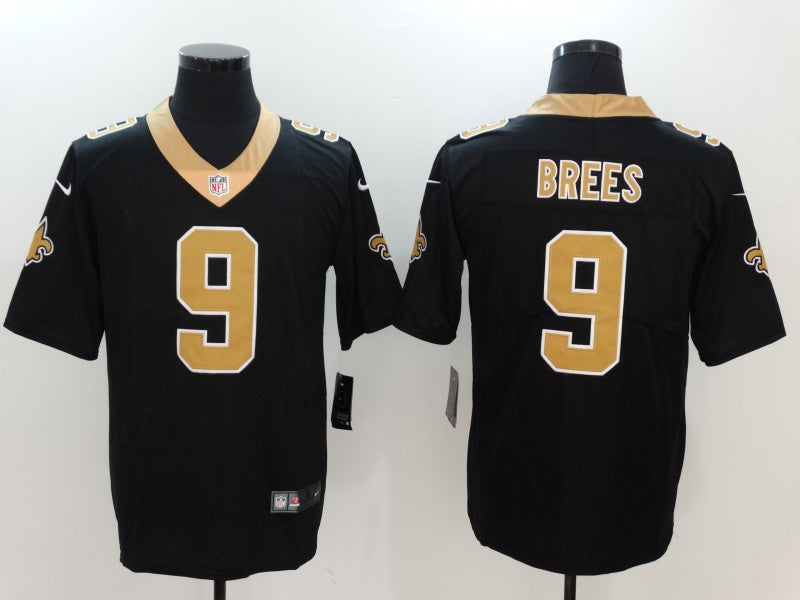 Men's New Orleans Saints #9 Drew Brees BlackGold Team Jerseys