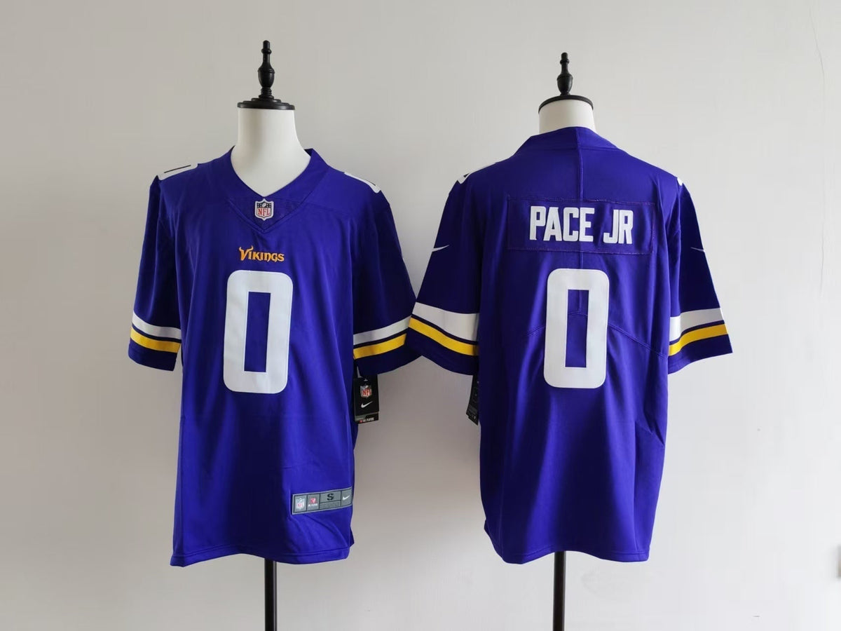 Men's Minnesota Vikings Ivan Pace Jr Nike Jersey - Purple#0