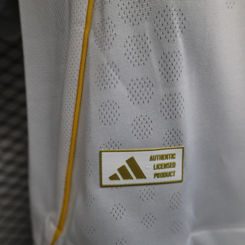 2025-26 Real Madrid Home Long Sleeve Player Version Jersey - Men's