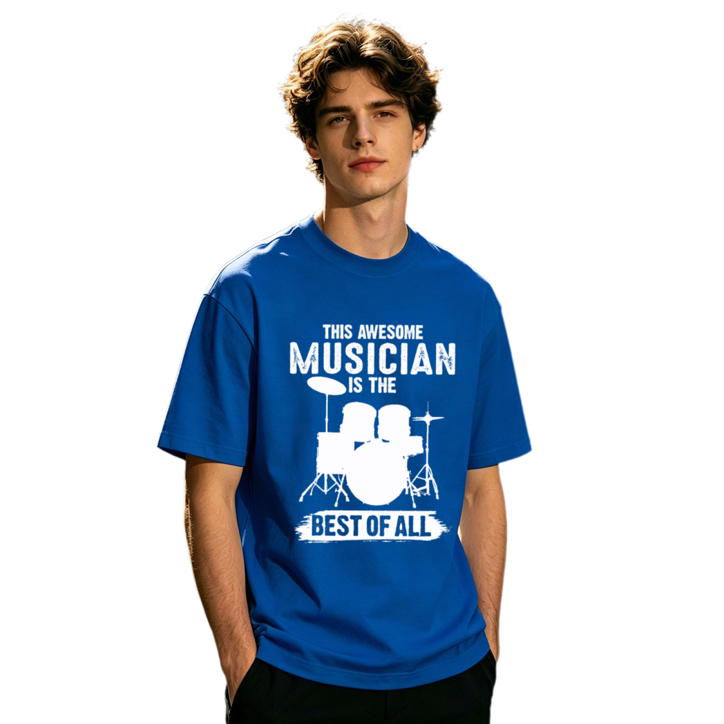Men's Vintage Drum Kit This Awesome Musician Graphic T-Shirt