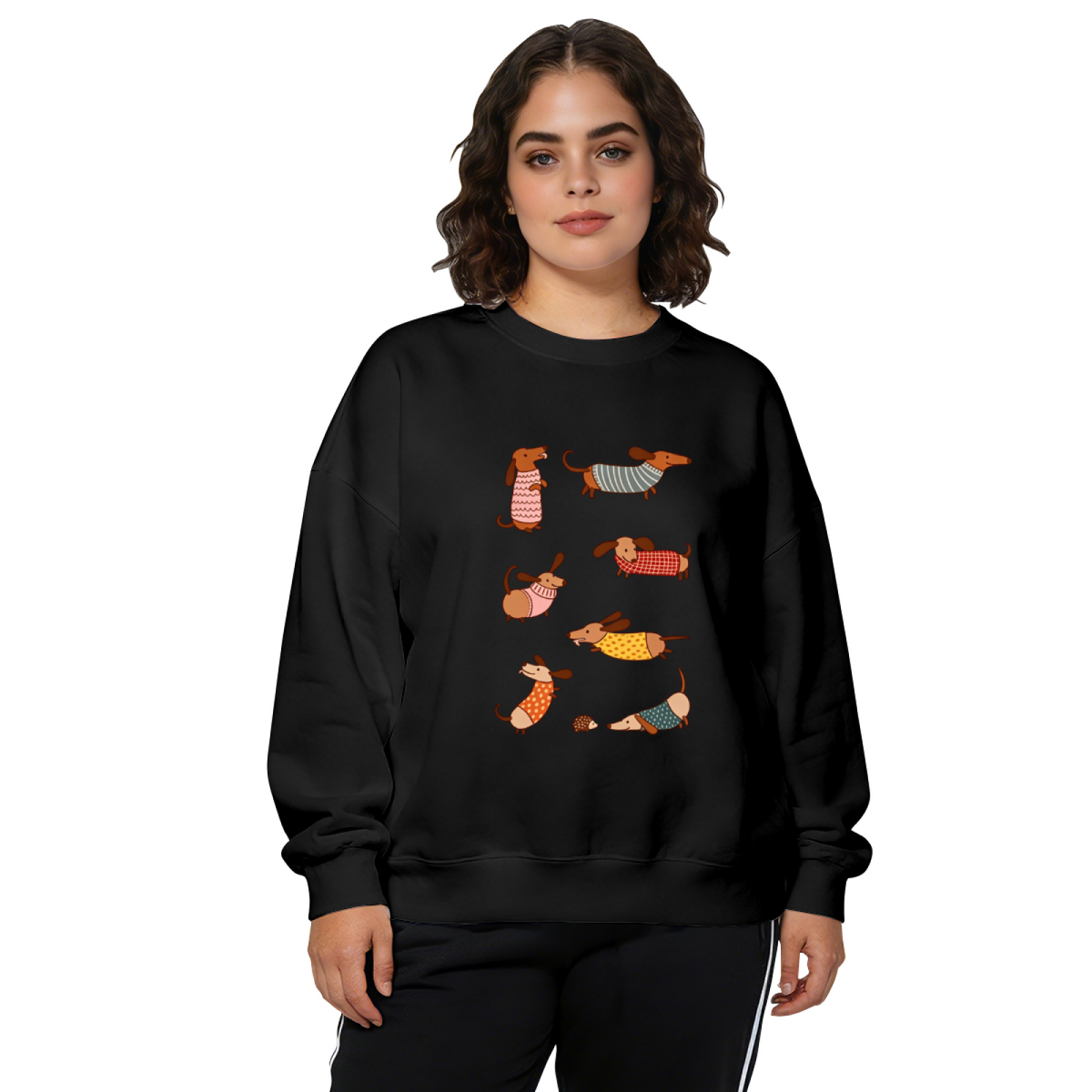 Adorable Dachshund Dog Collection Crewneck Sweatshirt