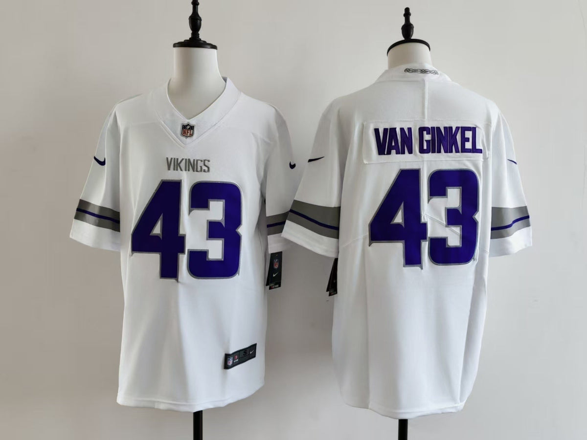 Men's Minnesota Vikings Andrew Van Ginkel Nike Jersey - White
