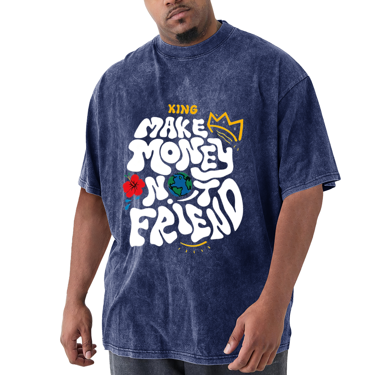 Make Money Not Friends King Graffiti Design