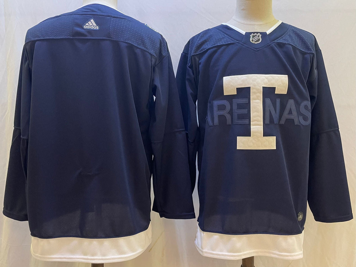 Men's Toronto Maple Leafs Blue Blank Player Game Jerseys
