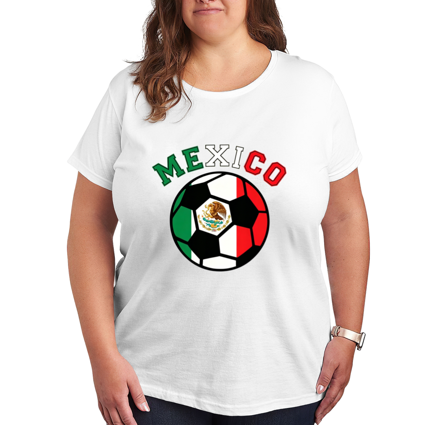 Mexico Flag Soccer National Pride Football Tee