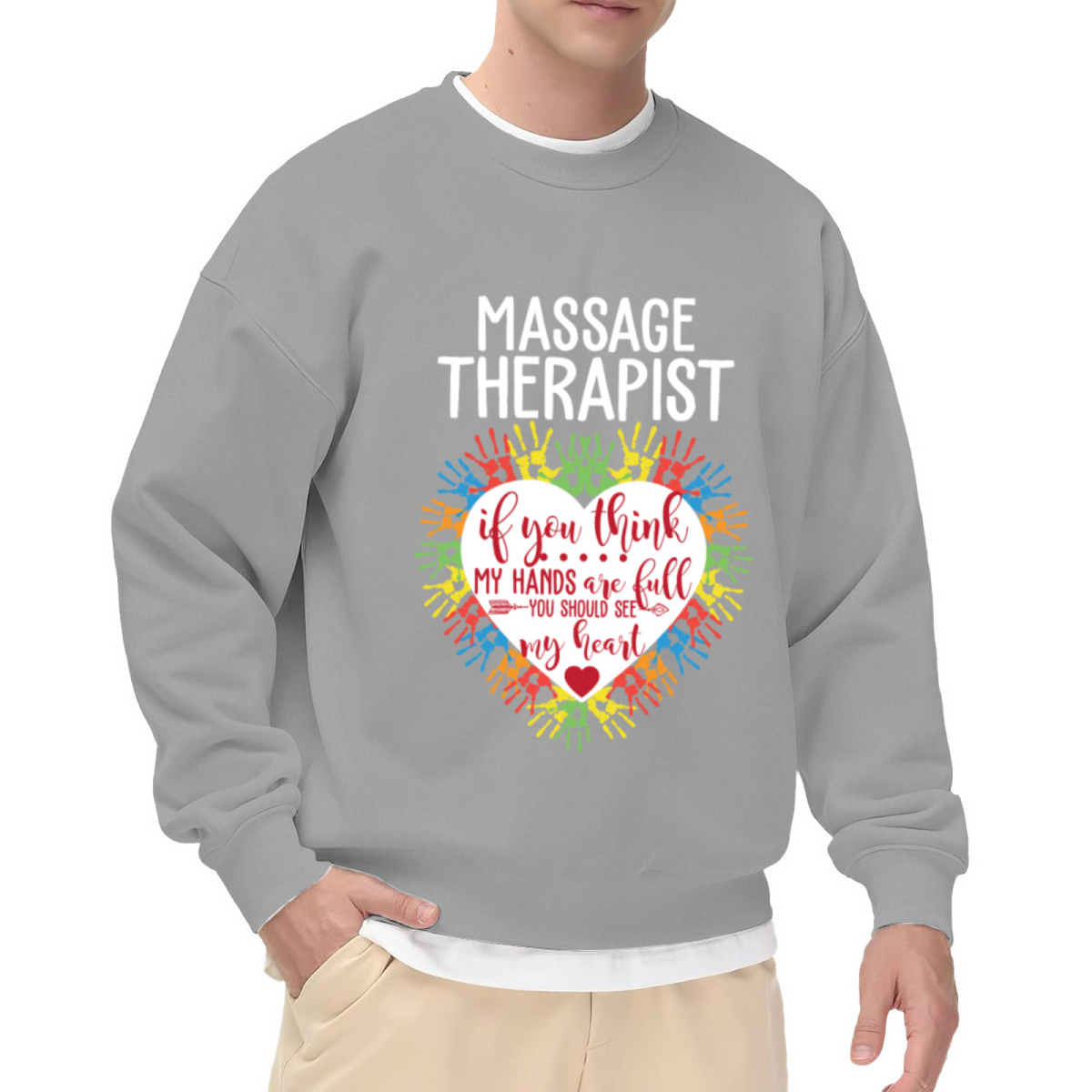 Y2K Pink Heart Trendy Graphic Casual Crewneck Sweatshirt