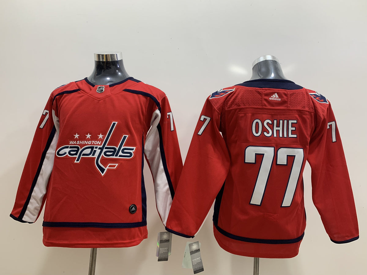 Men's Washington Capitals TJ Oshie #77 Red Home Breakaway Player Jerseys
