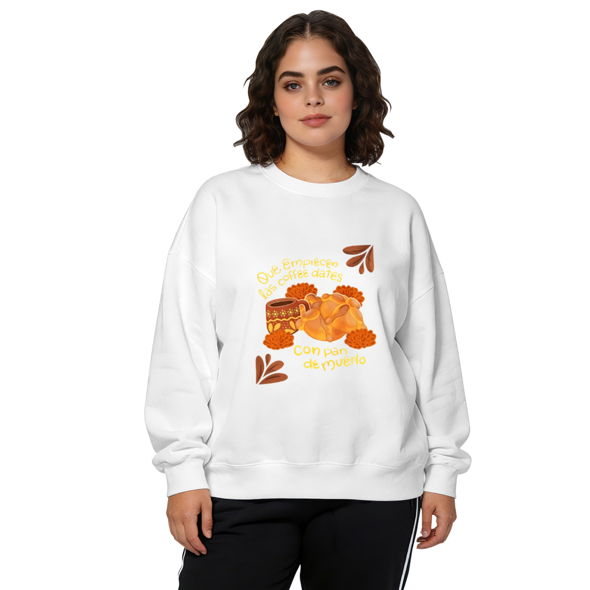 Day Of The Dead Coffee & Pan De Muerto Festive Crewneck Sweatshirt