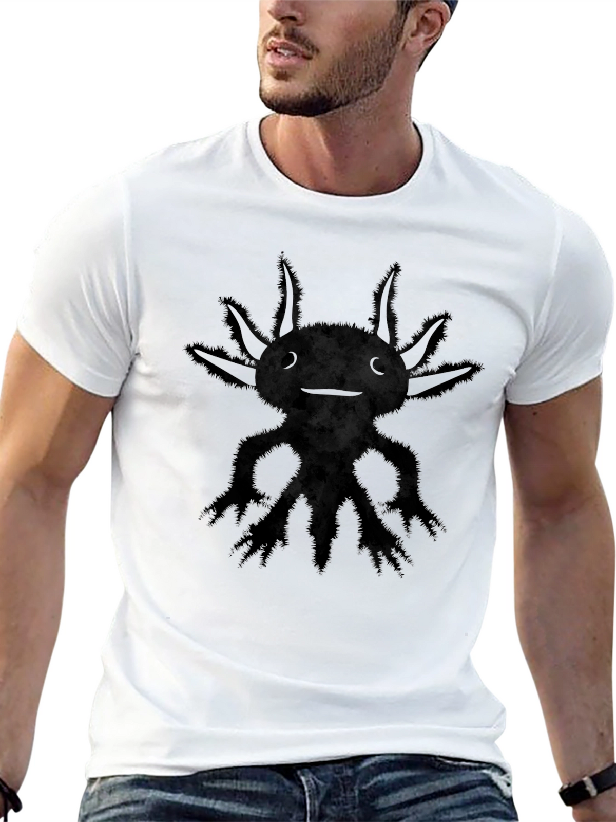 Monster Graphic Black T-Shirt