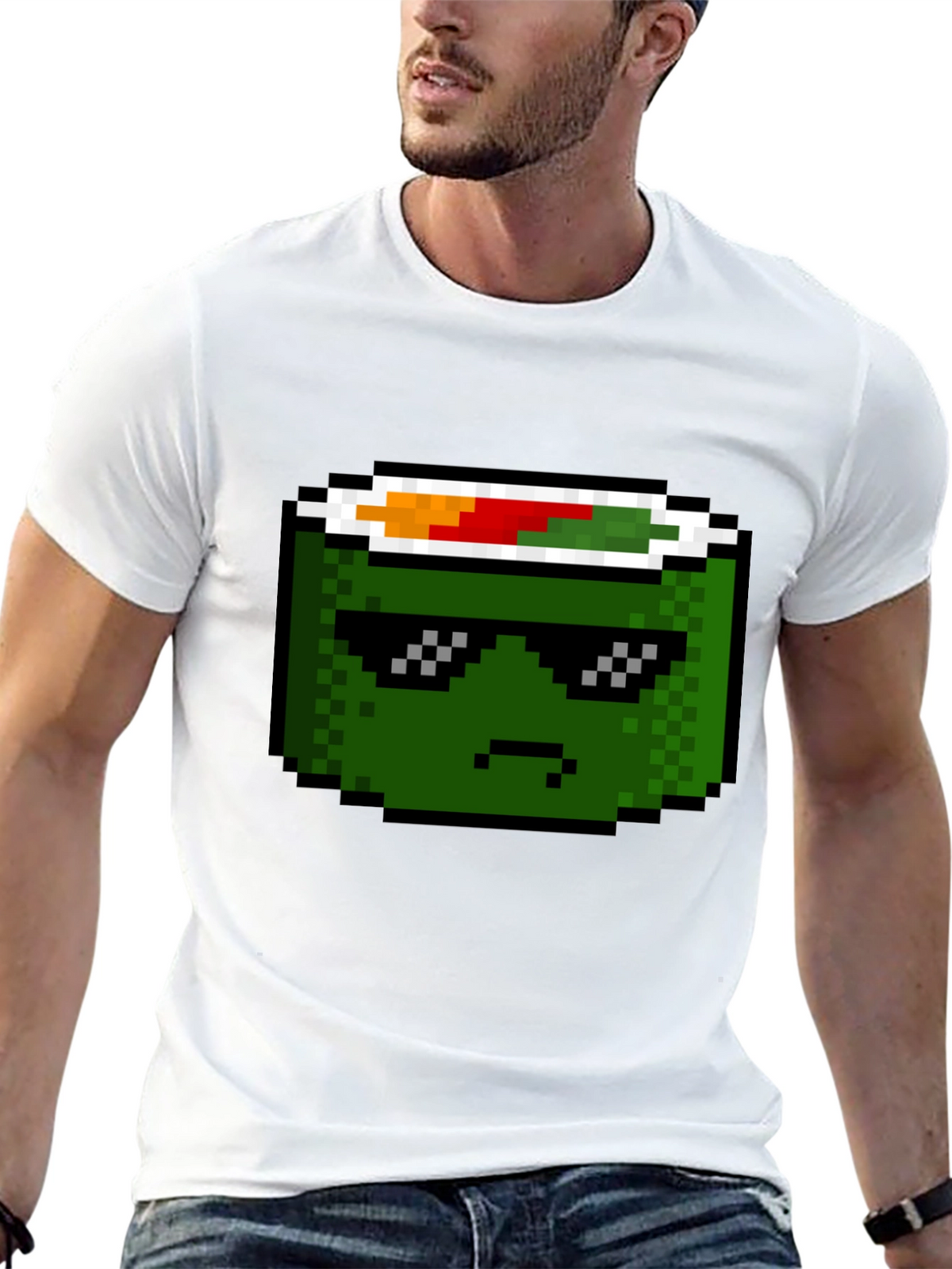 Pixel Sushi Roll T-Shirt - Cool Foodie Tee