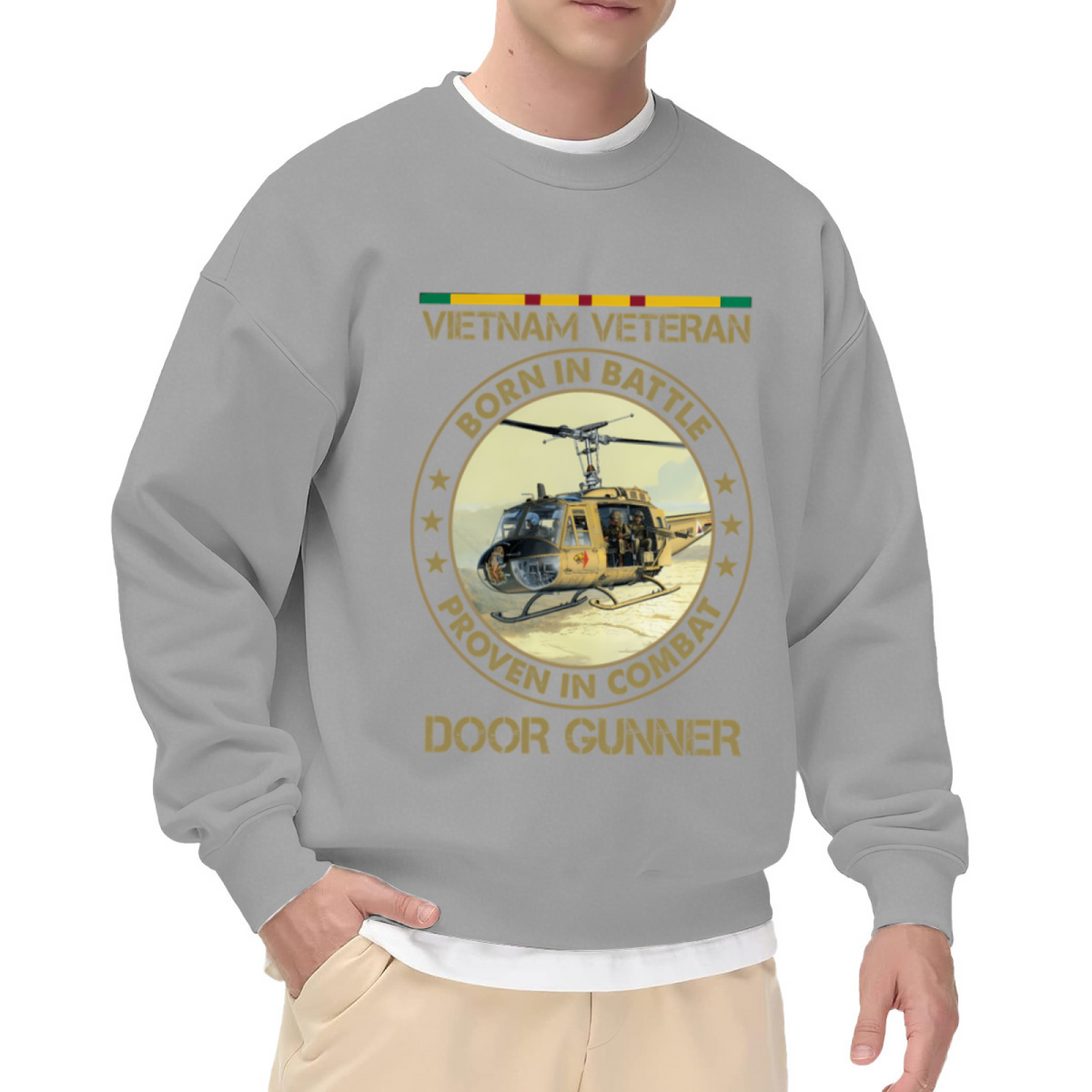 Vintage Skull Rider Motorcycle Biker Life Graphic Crewneck Sweatshirt