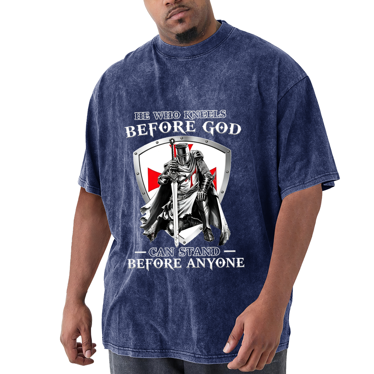 He Who Kneels Before God Can Stand Before Anyone Templar Knight