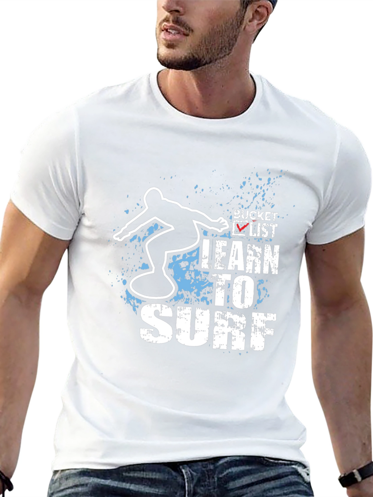 Learn To Surf Bucket List T-Shirt