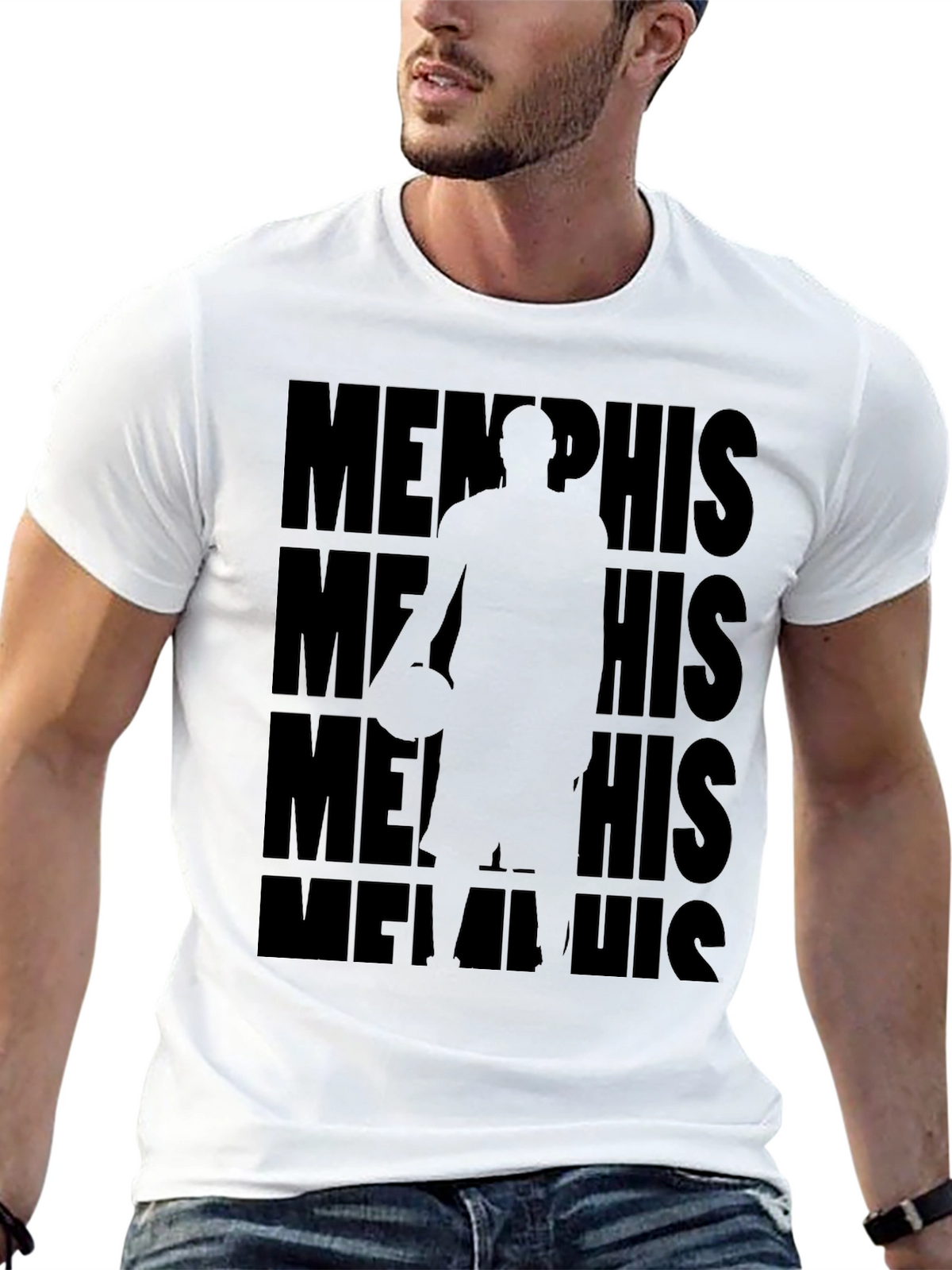 Memphis Basketball Graphic Tee - Black