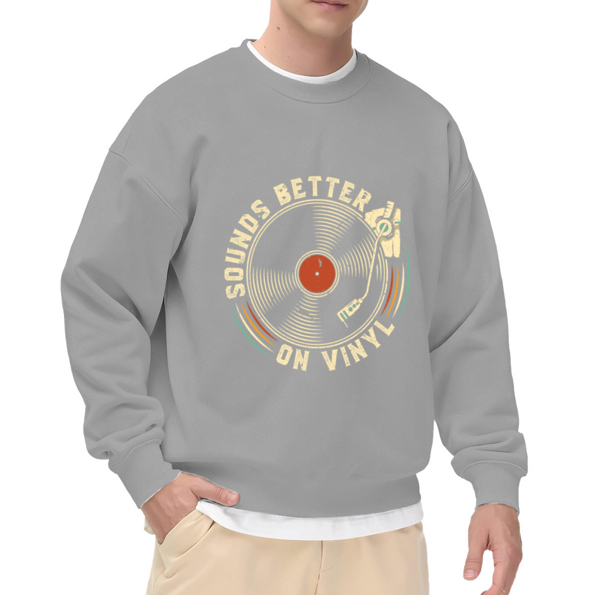 Pink Abstract Arabic Calligraphy Art Print Crewneck Sweatshirt