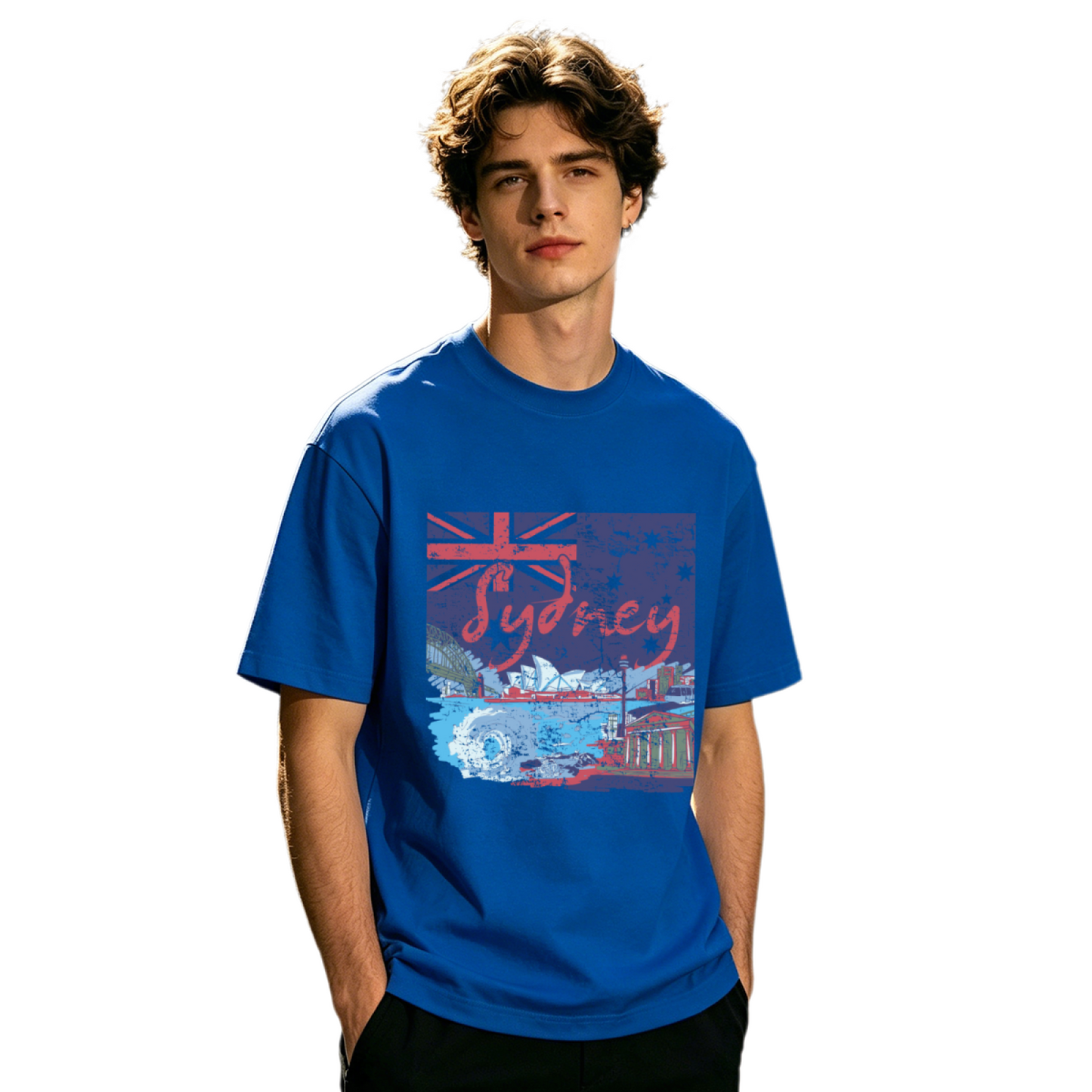 Men's Retro Beard Zigzag Vintage T-Shirt