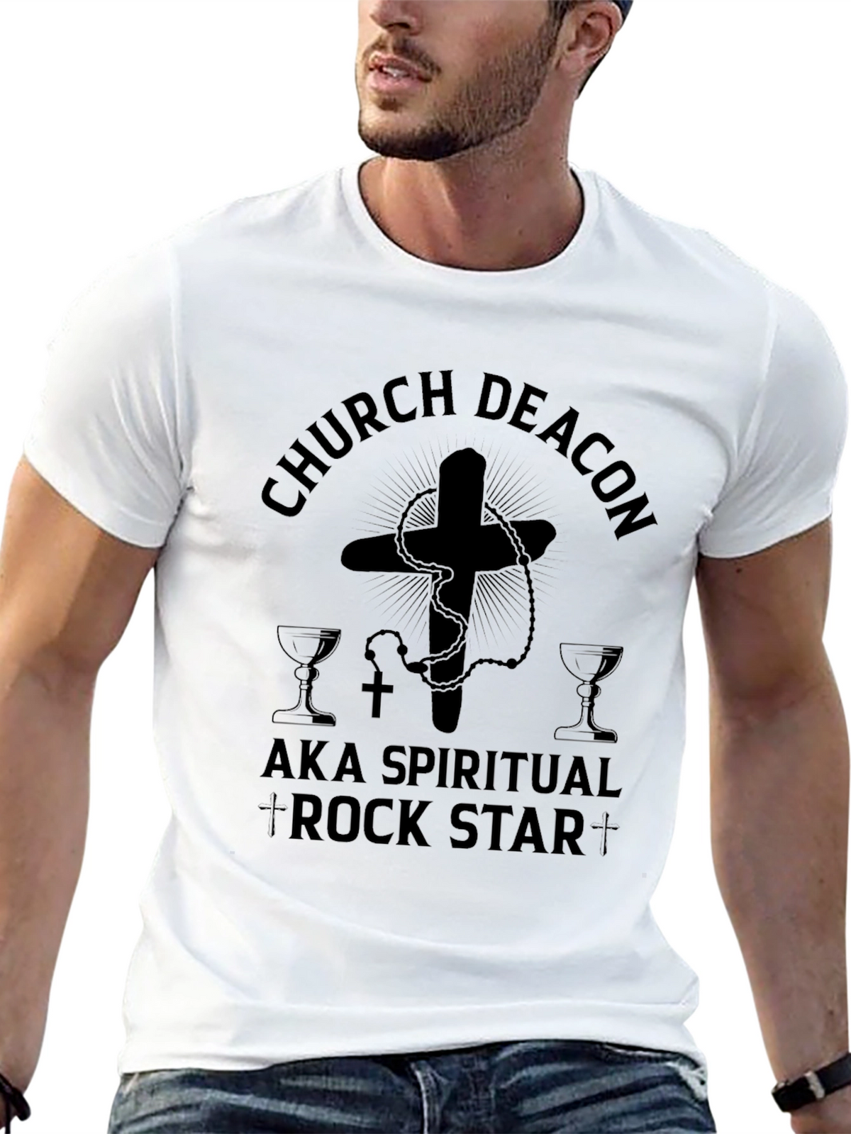 Church Deacon AKA Spiritual Rock Star T-Shirt