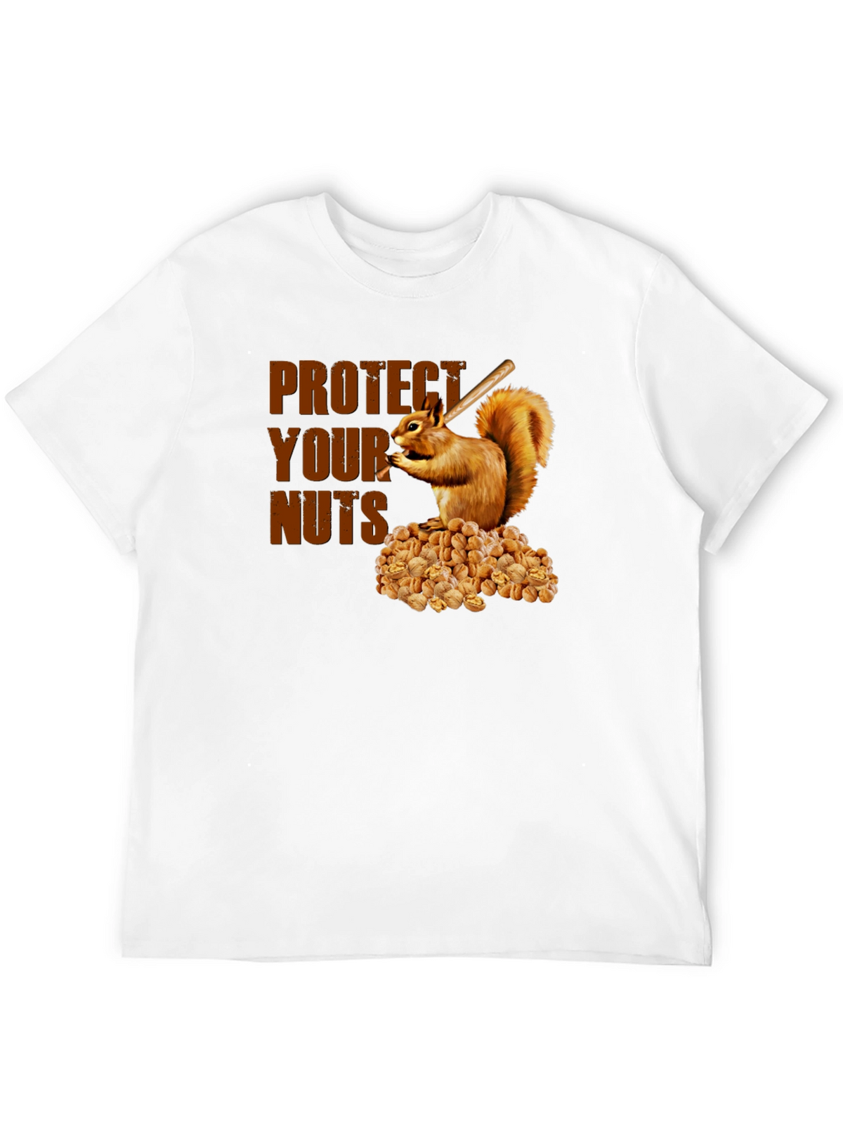 Protect Your Nuts T-Shirt Funny Squirrel Design