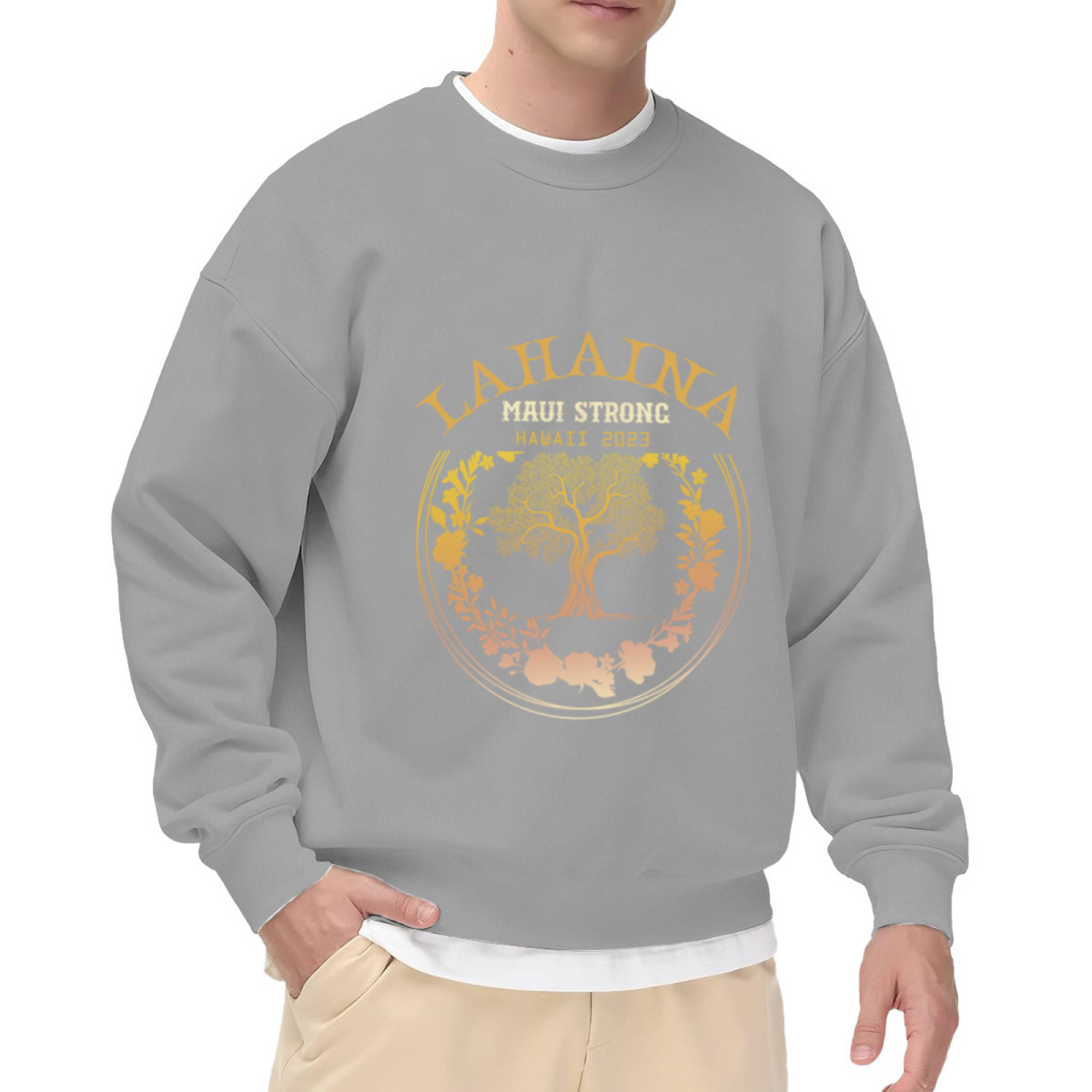 Lahaina Maui Strong Banyan Tree Hawaii Memorial Sweatshirt