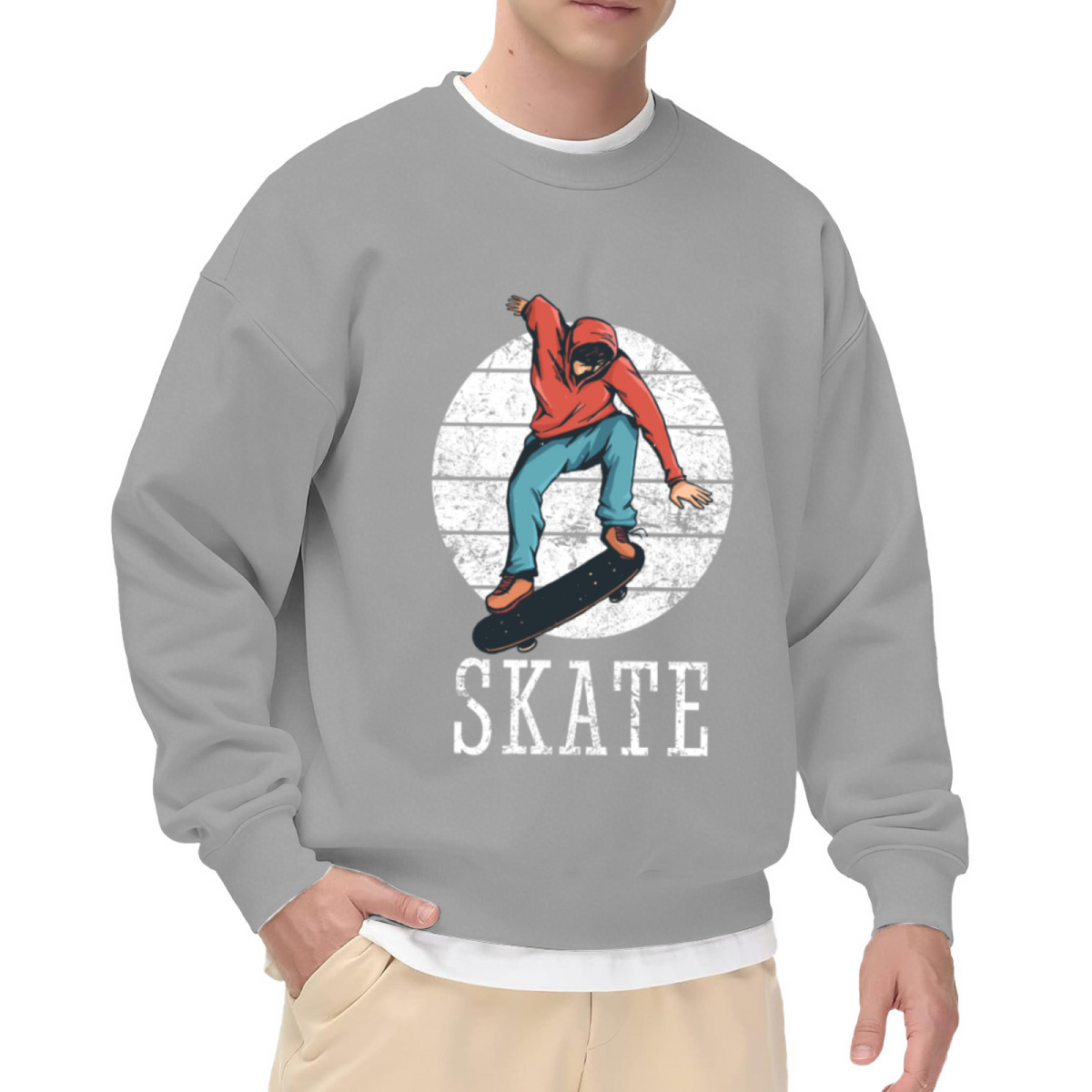 Retro Disc Golf Lover Vintage Game Graphic Crewneck Sweatshirt