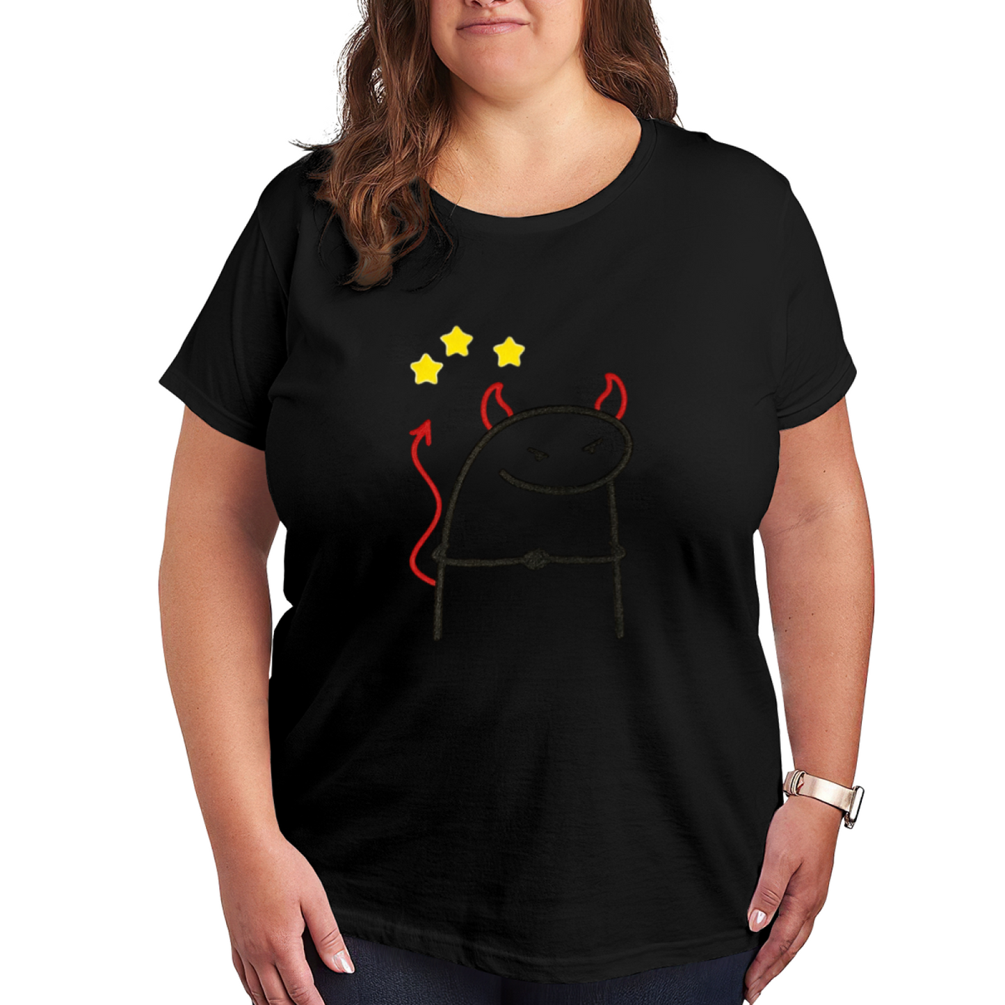 Sleepy Coffee Obsessed Doodle Dog Minimalist T-Shirt