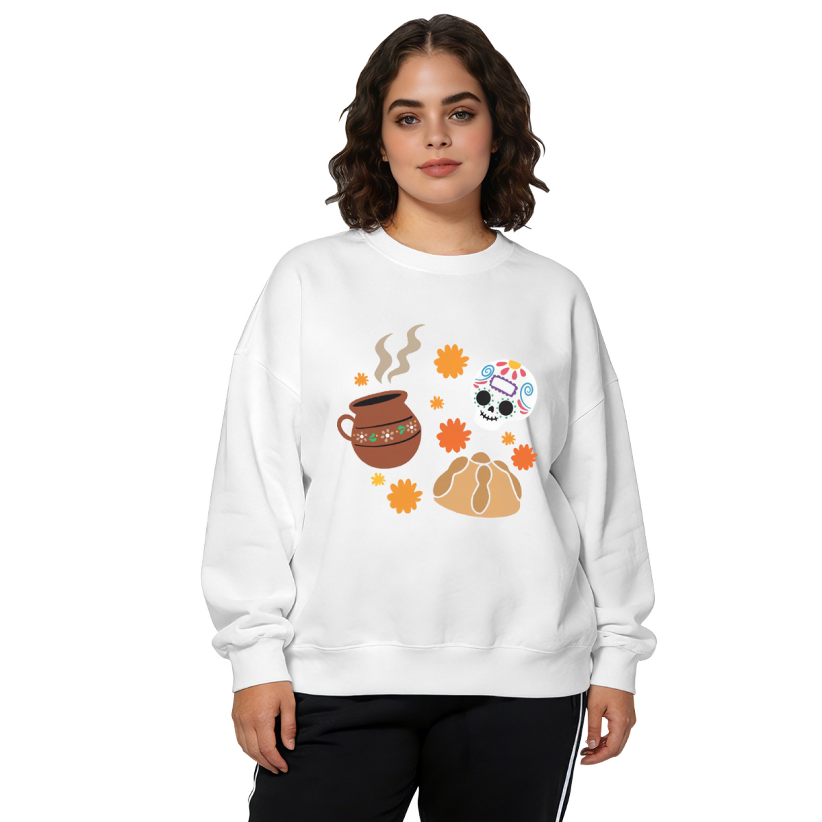 Cool Skeleton Taking Selfie With Sunglasses Edgy Crewneck Sweatshirt