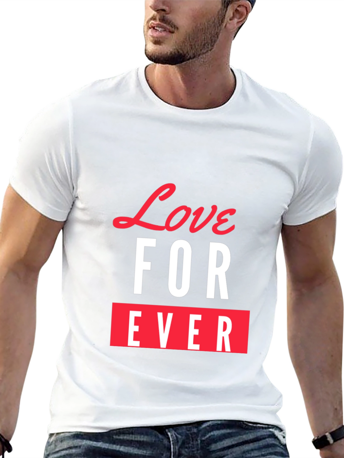 Love Forever Graphic Tee - Stylish Black T-Shirt