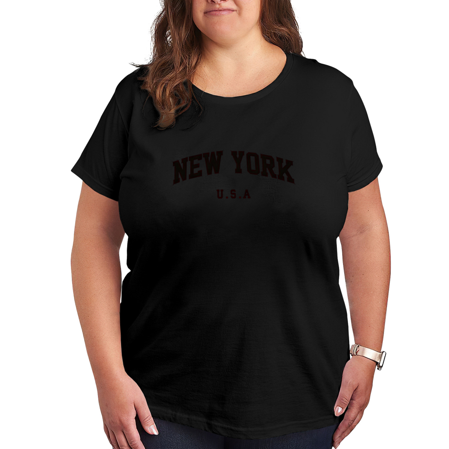 Classic Varsity New York USA City Text Tee