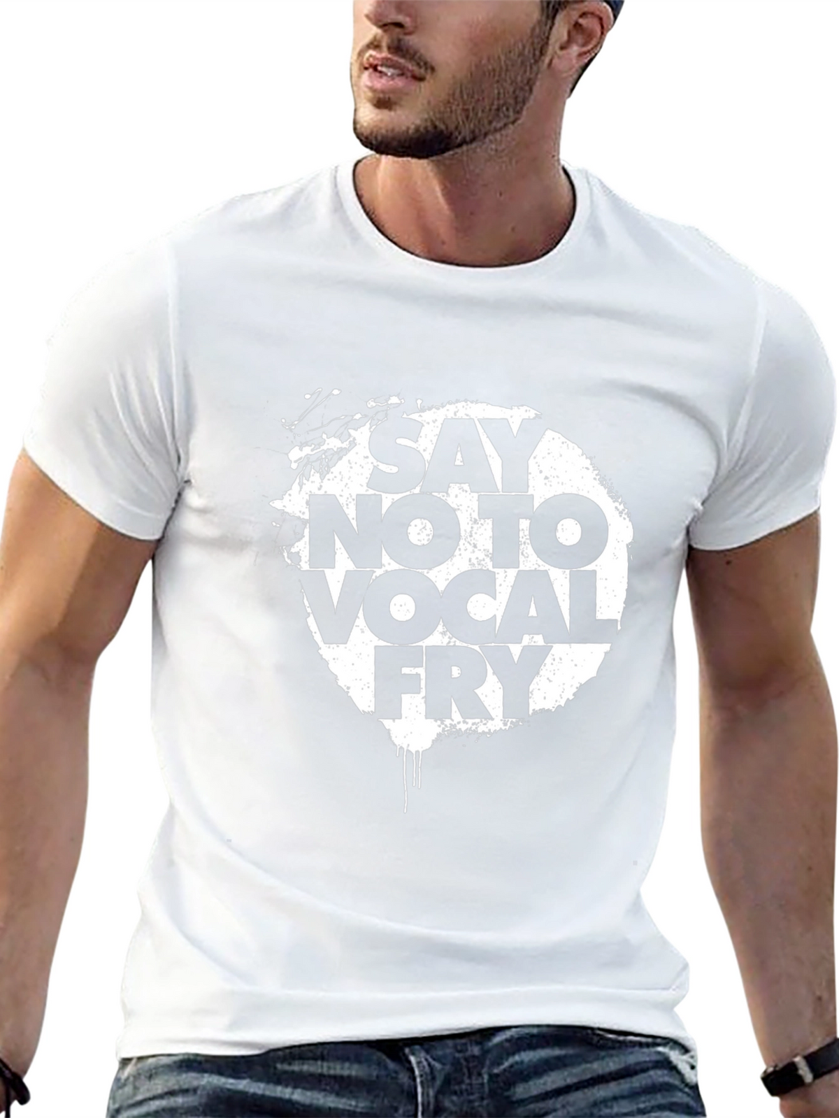 Say No To Vocal Fry Graphic Tee - Black