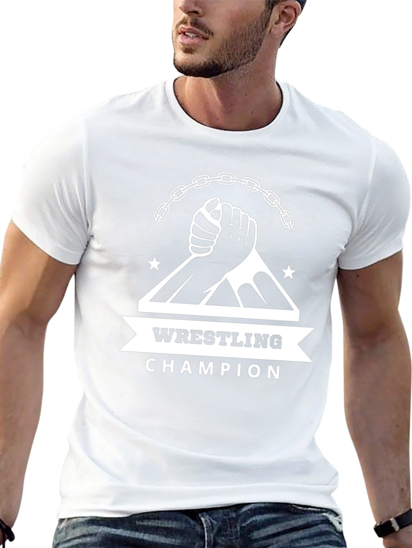 Wrestling Champion Graphic T-Shirt