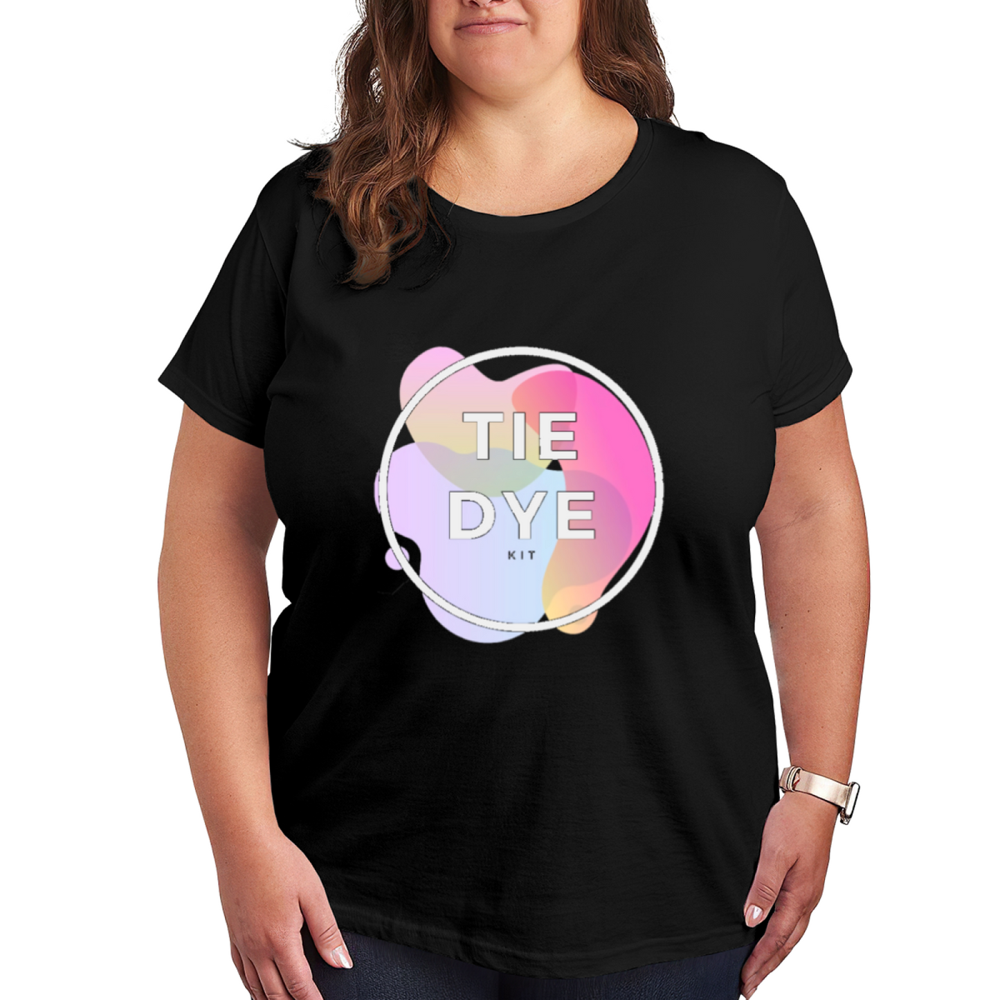 Soft Pastel Tie Dye Kit Minimal Print Tee