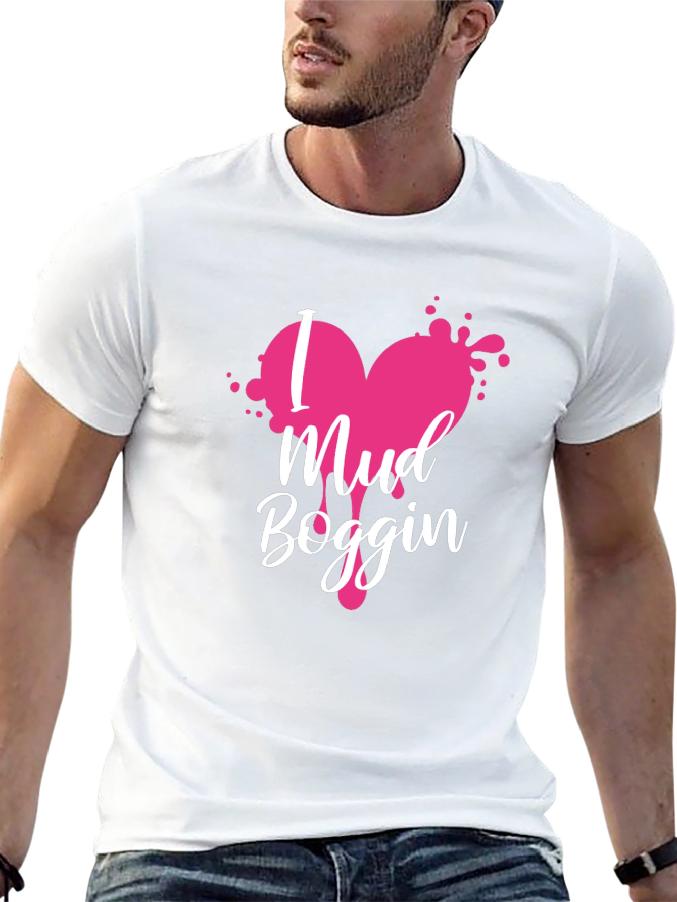 Mud Boggin Heart Graphic Tee - Black