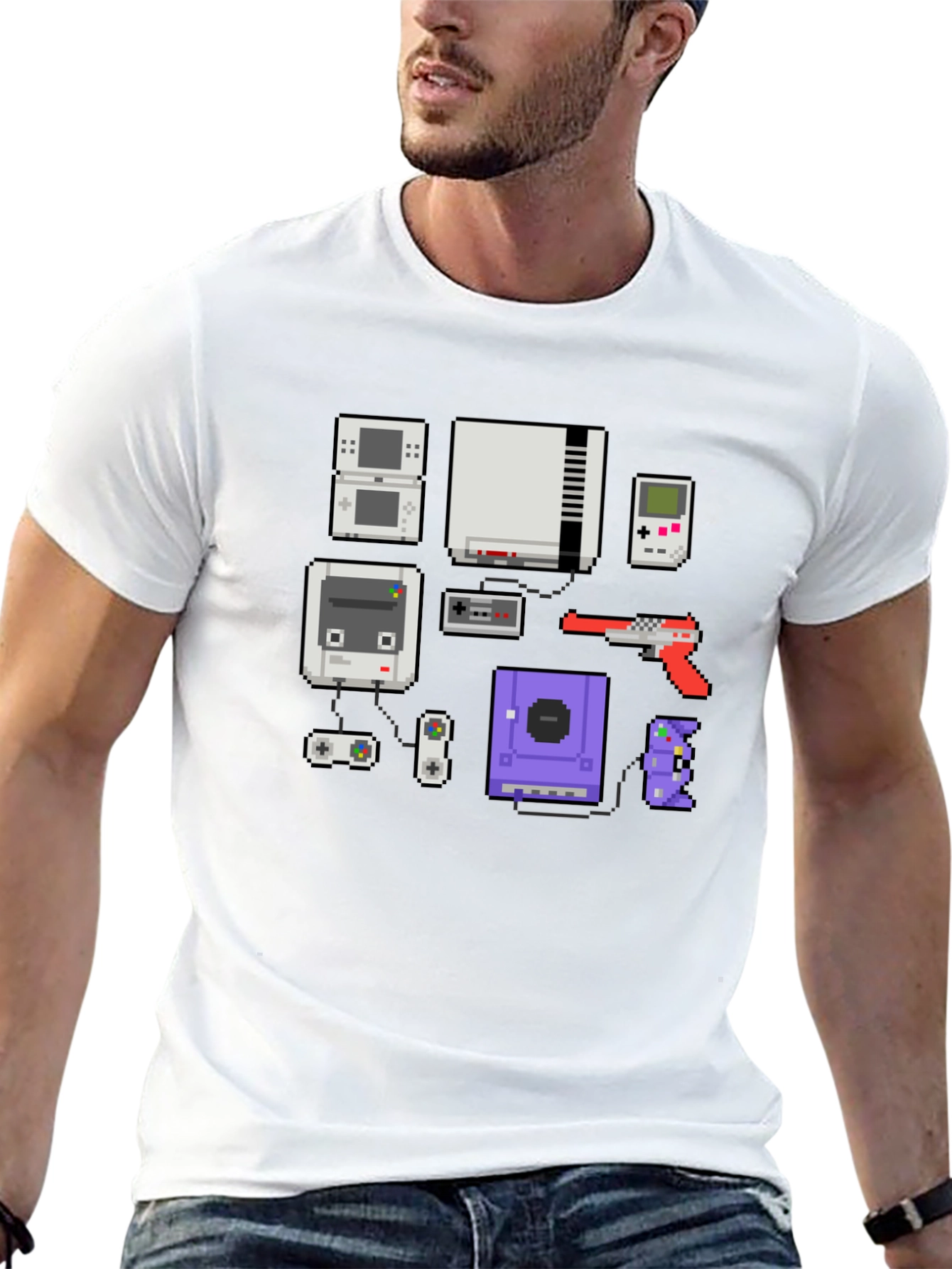 Retro Gamer T-Shirt - Pixel Console Design