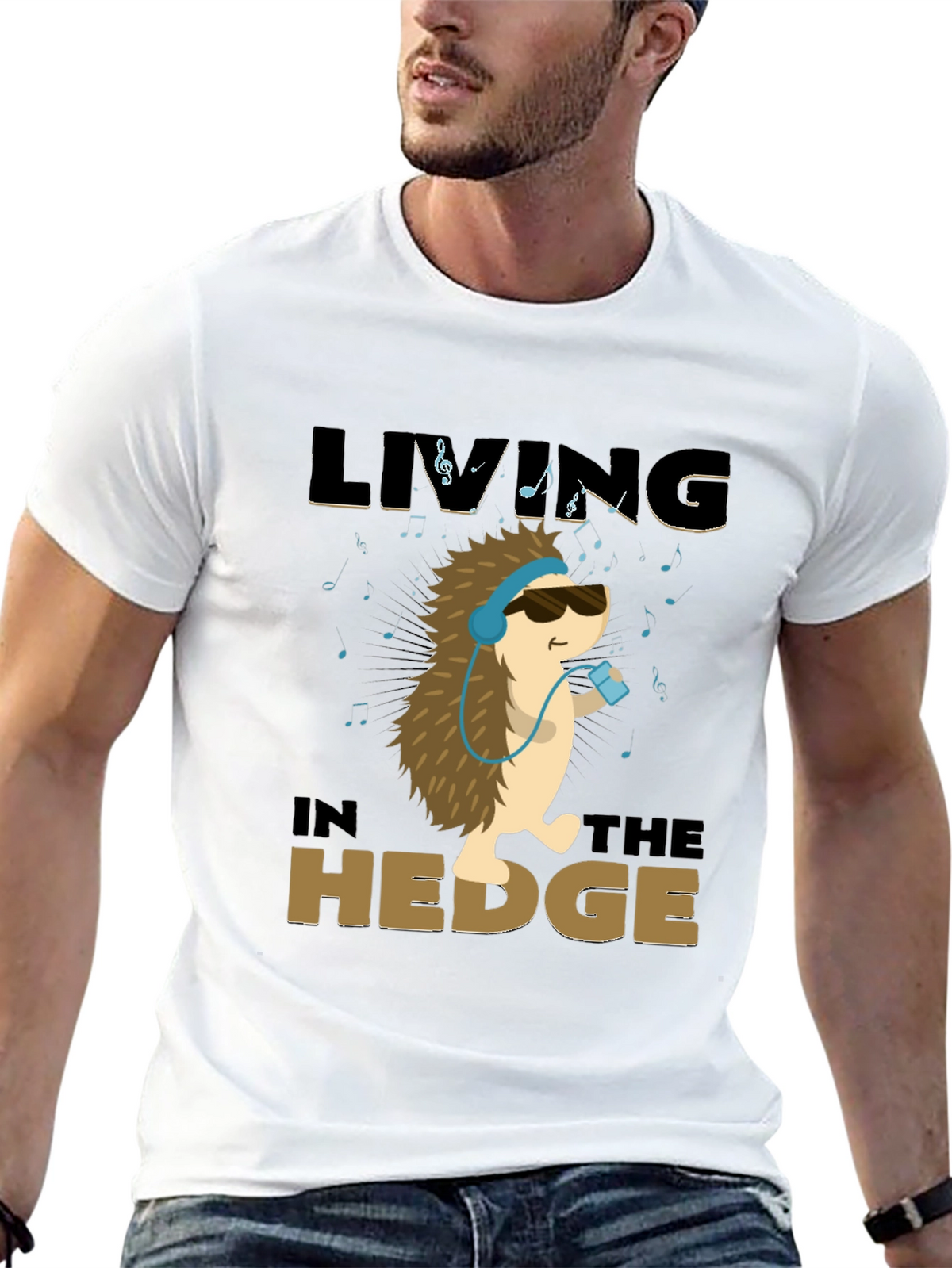 Living in the Hedge Hedgehog T-Shirt