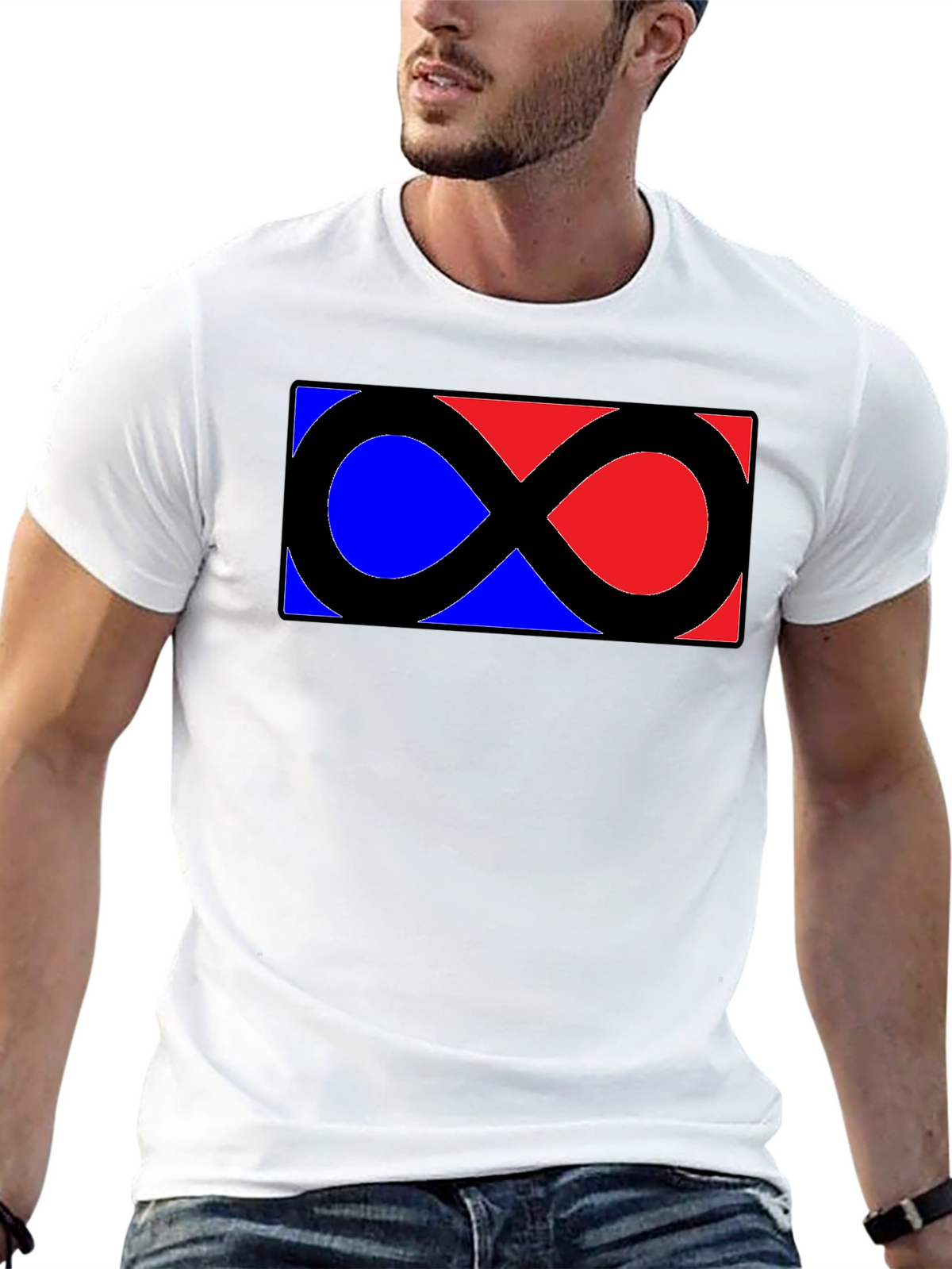 Infinity Symbol Graphic Tee - Classic Black Shirt