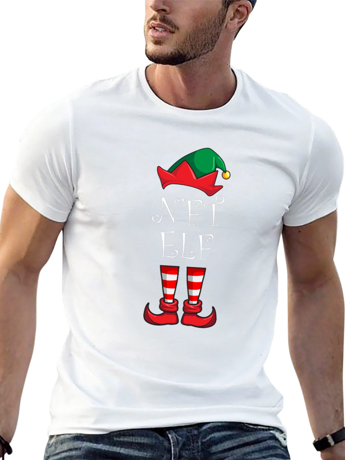 NFT Elf Holiday Tee - Funny Christmas Shirt