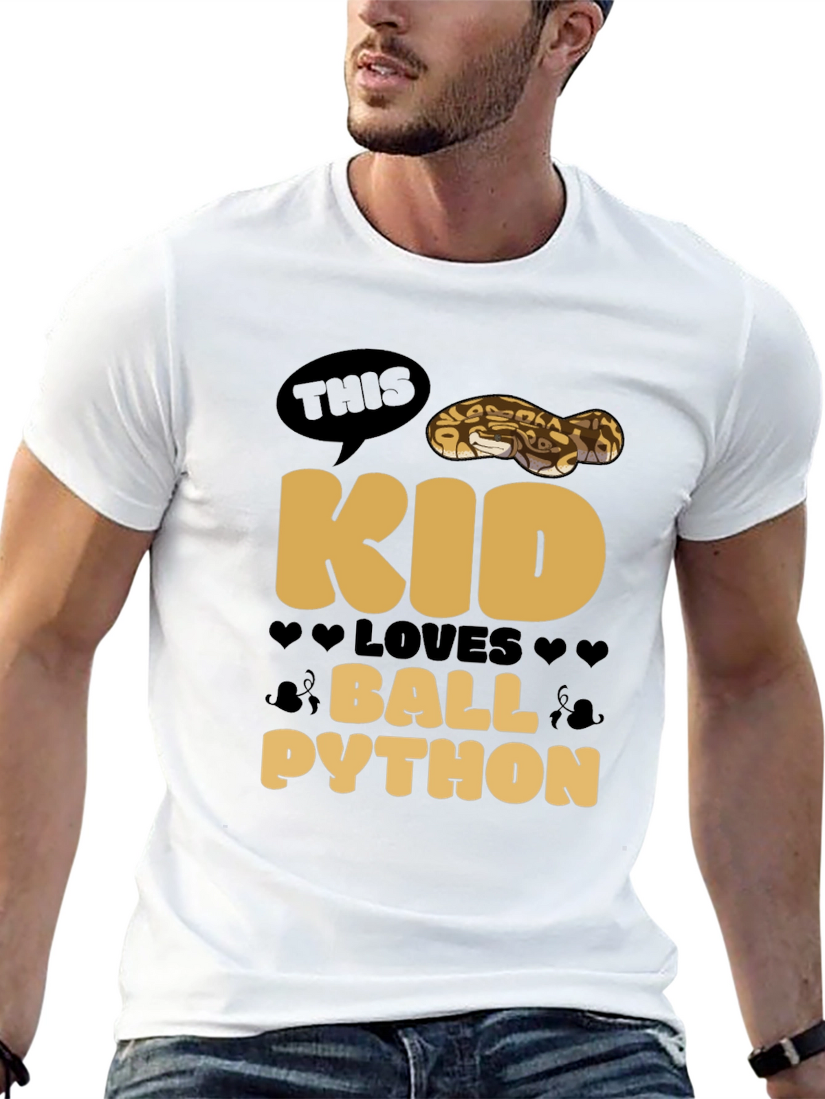 Kid Loves Ball Python T-Shirt - Reptile Lover Tee