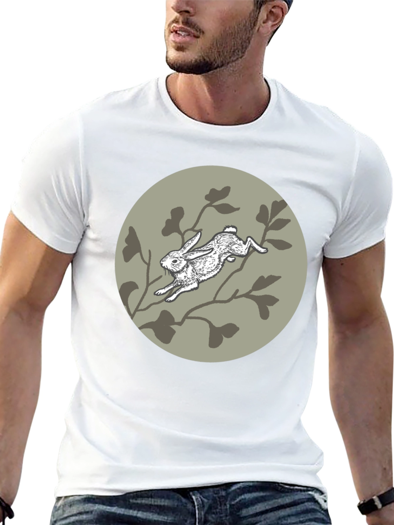 Rabbit T-Shirt - Artistic Graphic Tee
