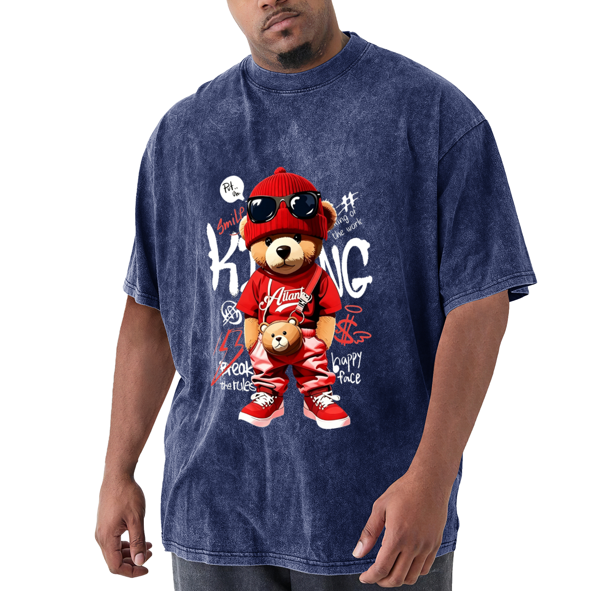 Hip Hop Red Outfit King Teddy Bear