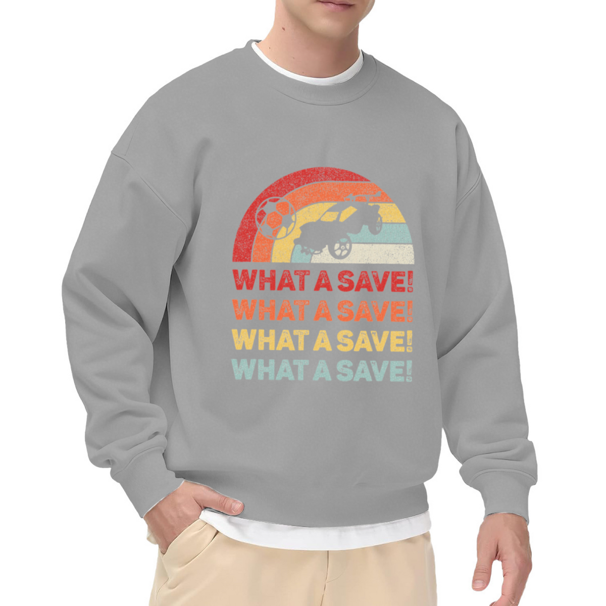 Funny Fishing Dad Angler Humor Quote Crewneck Sweatshirt