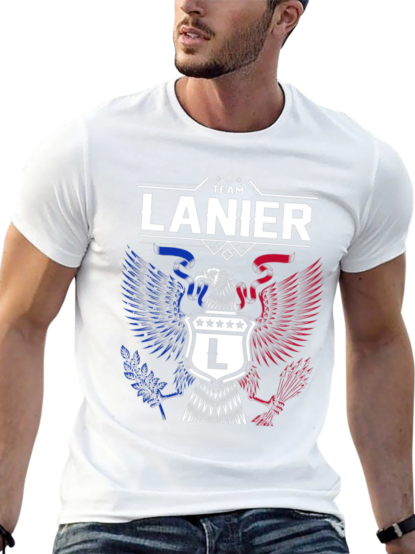 Team Lanier Eagle Crest Graphic Tee