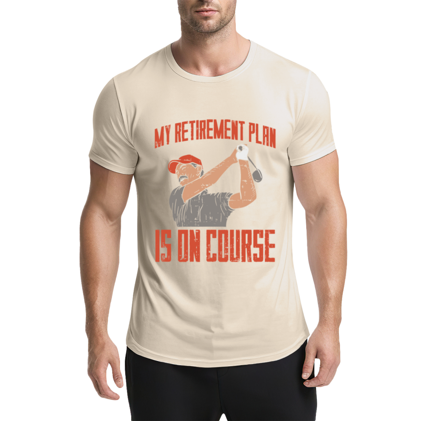 My Retirement Plan Is On Course Golf Lover Vintage Tee