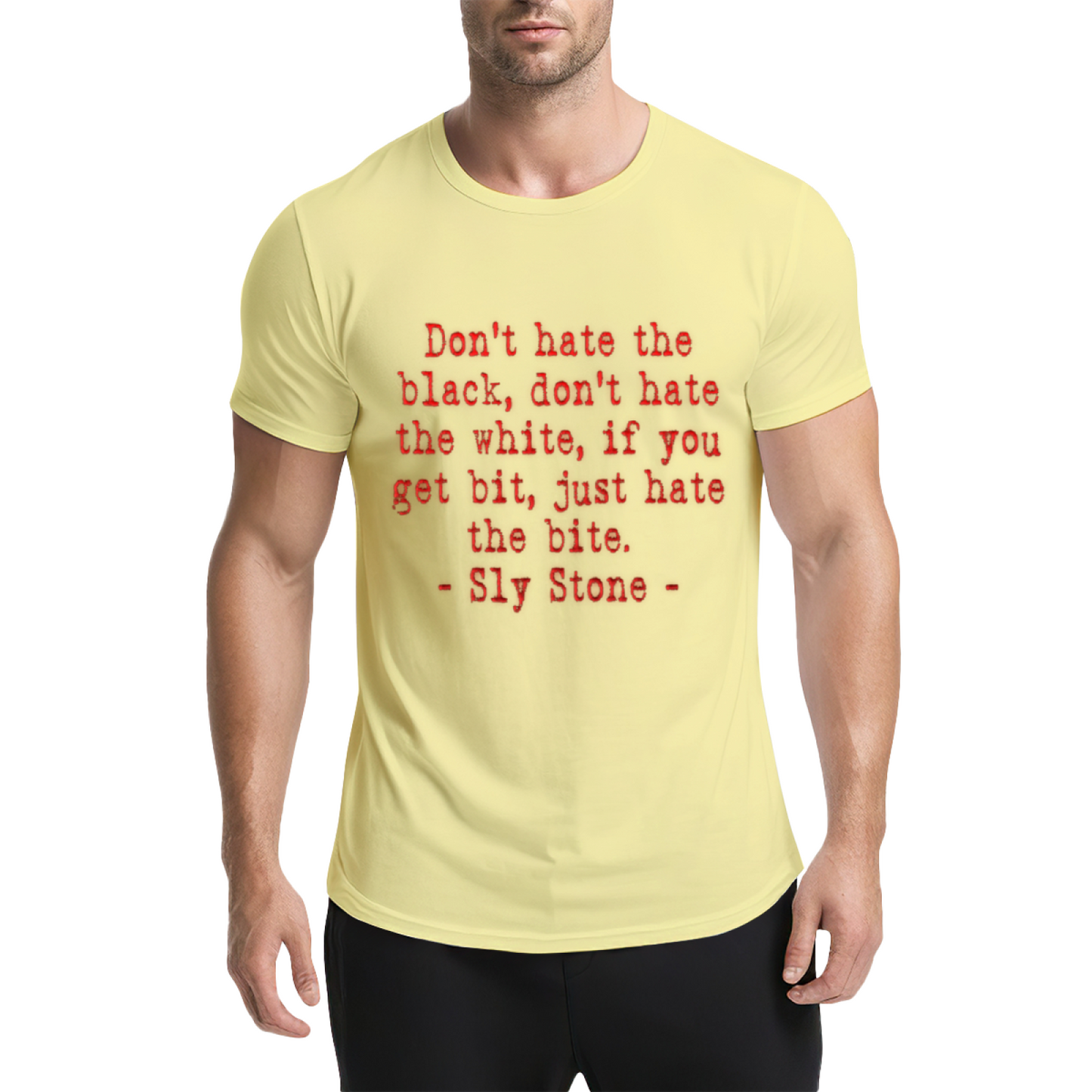Vintage Sly Stone Equality Quote Typography Tee
