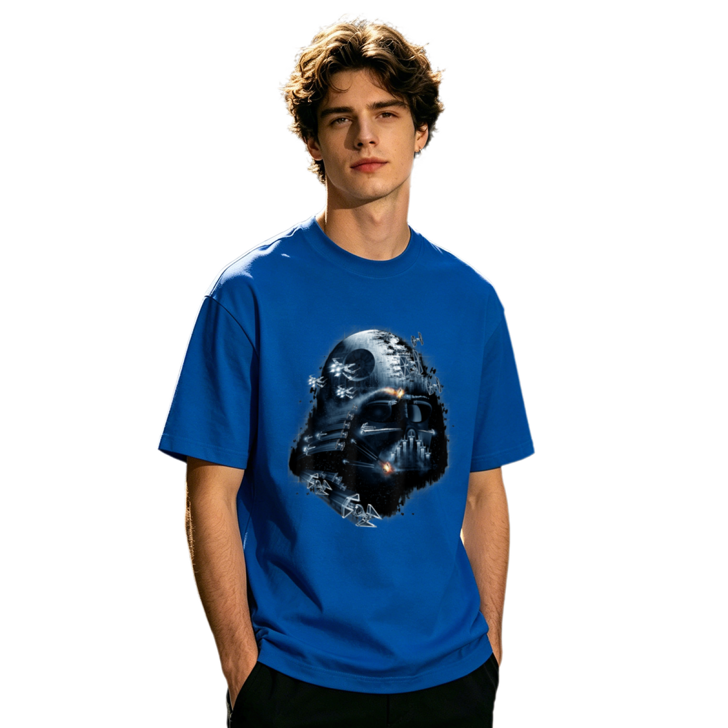 Men's Vintage Skull Motorcycle Biker Retro Graphic T-Shirt
