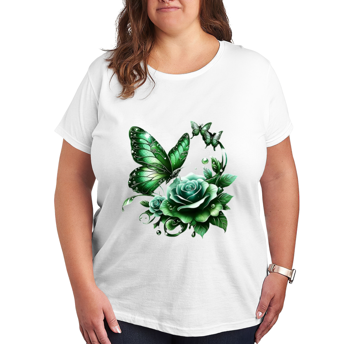 Virgin Guadalupe Mexican Flag Red Roses Cultural Tee