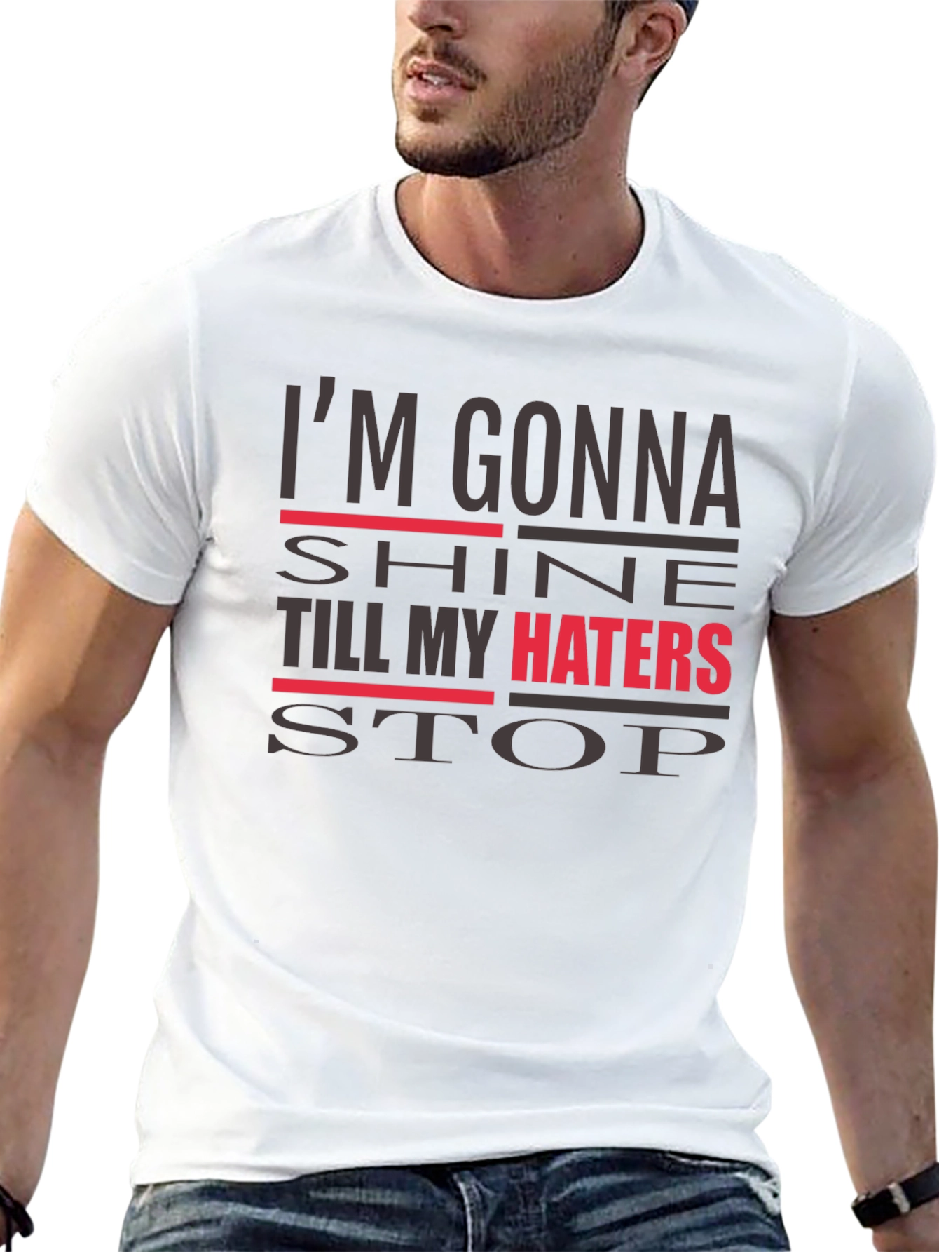 Im Gonna Shine Graphic Tee - Mens Black T-Shirt
