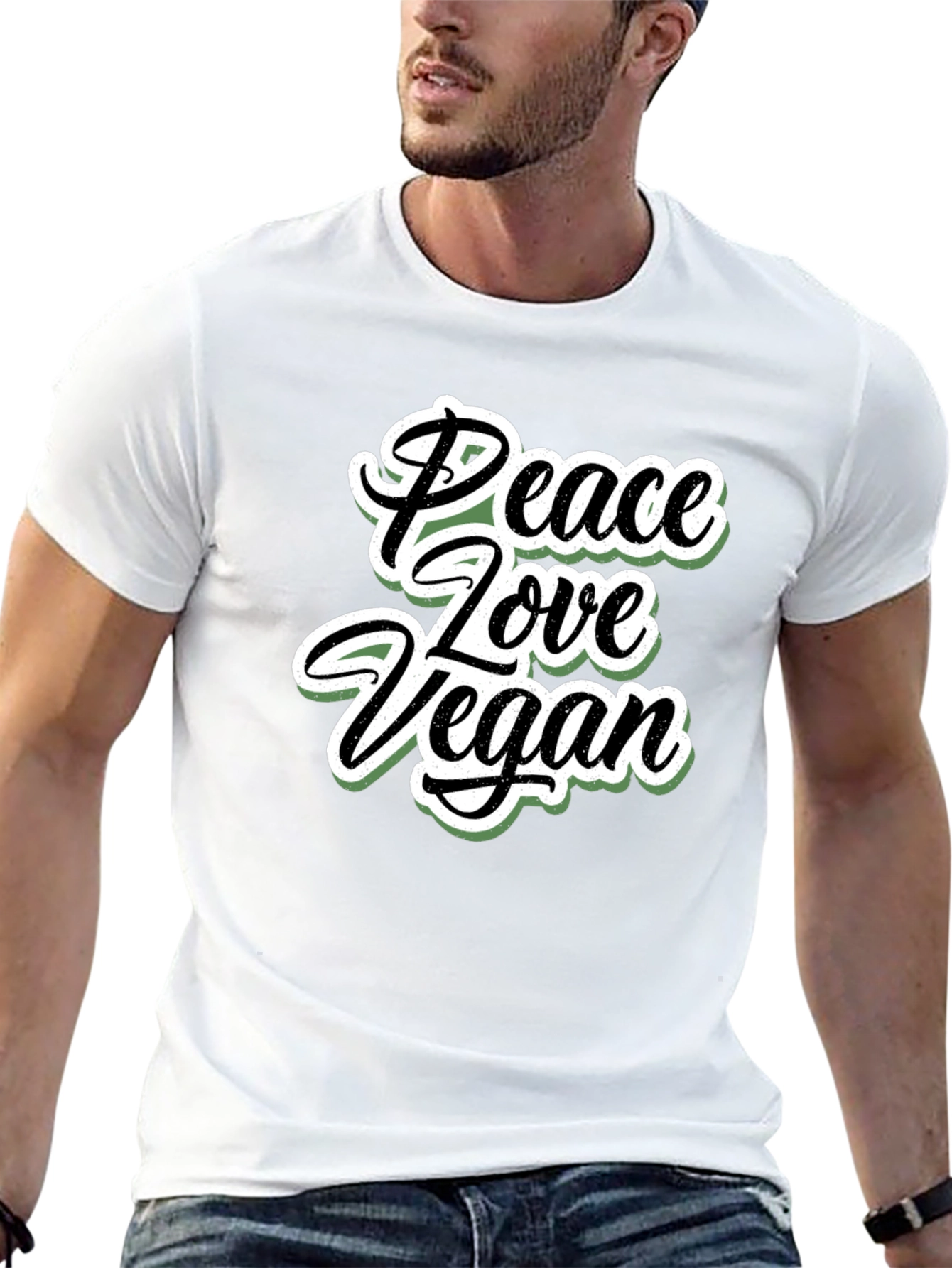 Peace Love Vegan T-Shirt