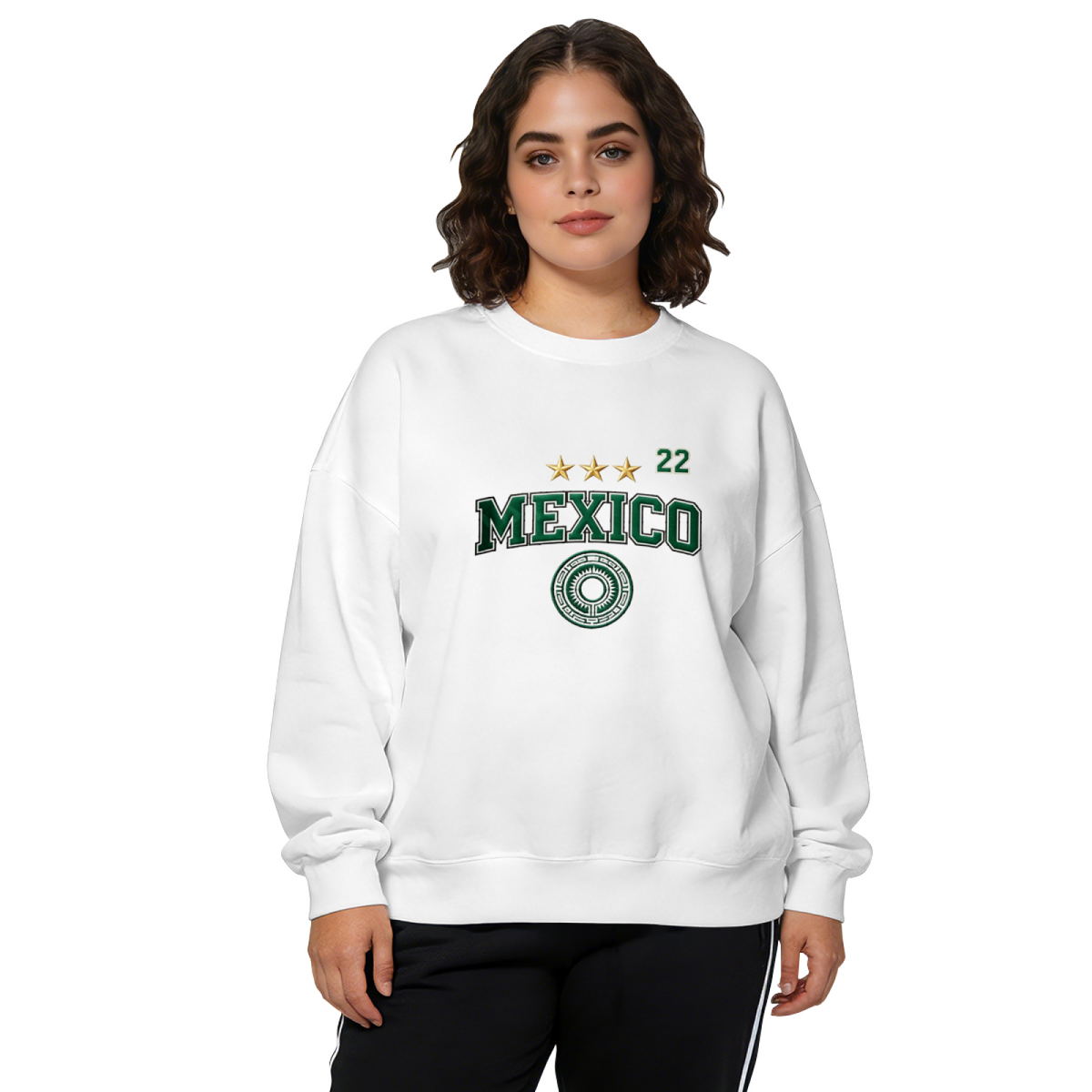 Vintage Mexico 22 Sport Logo Crewneck Sweatshirt
