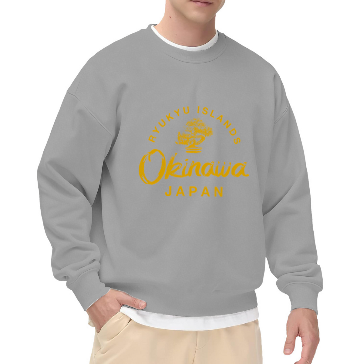 Ryukyu Islands Okinawa Japan Vintage Travel Graphic Crewneck Sweatshirt