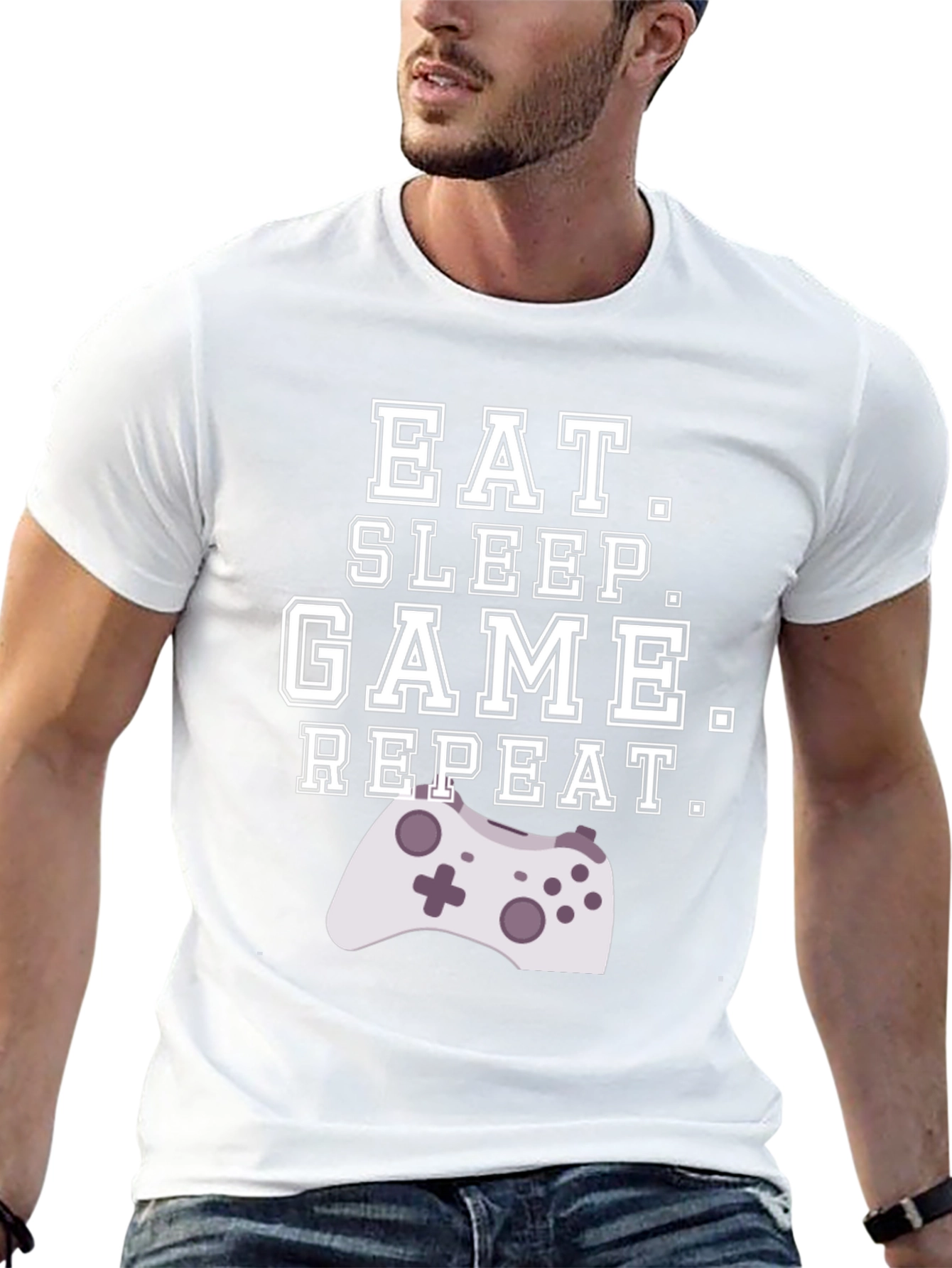Eat Sleep Game Repeat Gamer T-Shirt